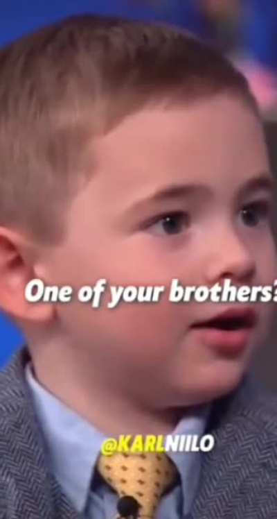 Smart kid..