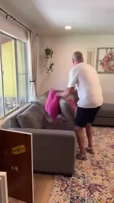 Imagine your dad gets his revenge.