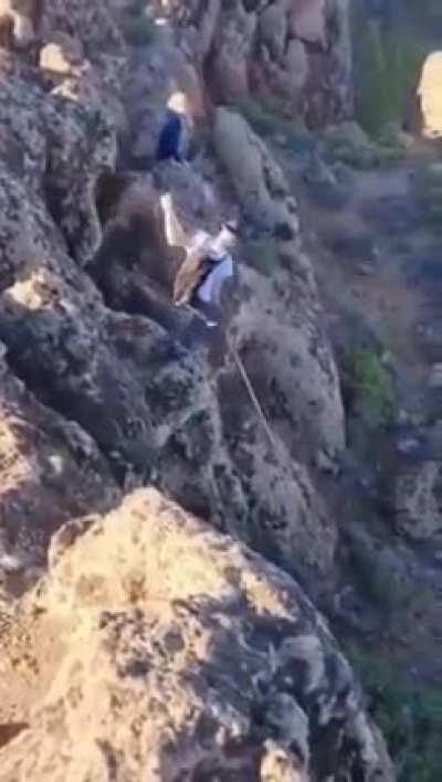 It's called "shepherd's leap" Or "Salto del pastor" In Spanish