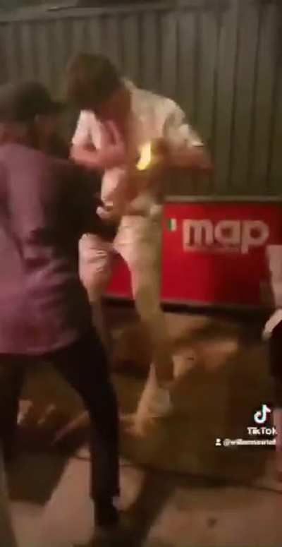 He lost a nipple in this stunt