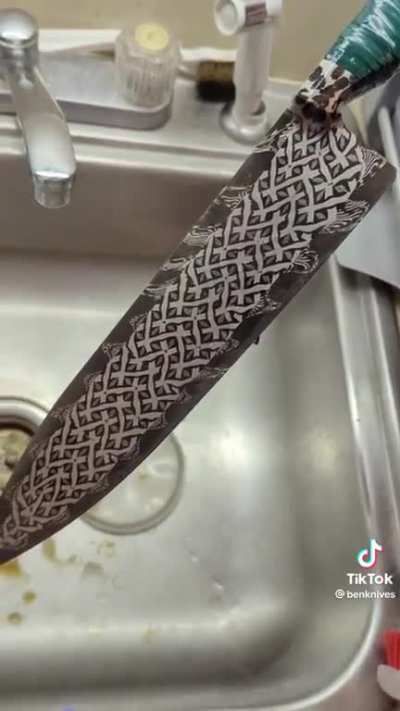 A Celtic Weave Damascus blade I never knew was possible