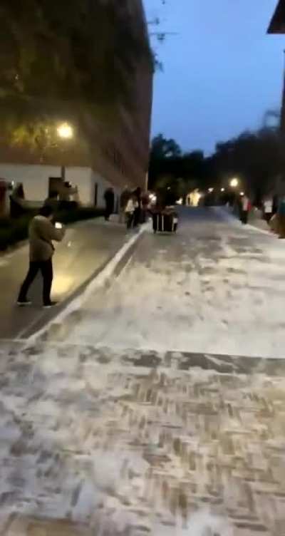 WCGW sliding down icy roads