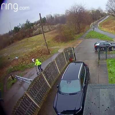 WCGW not paying attention when using a scooter .