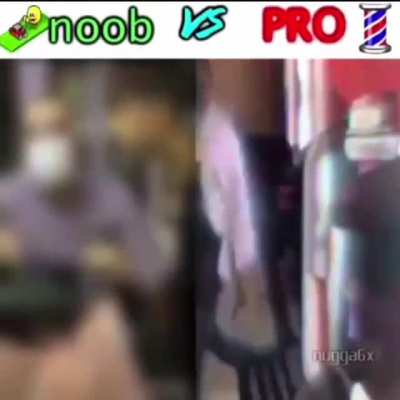 Fake noob vs real pro ??