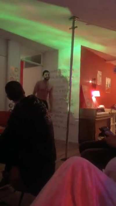 HMB while I show off my body & pole-skills