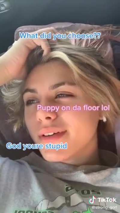 Puppy on da floor?