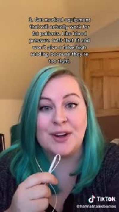 Woman talking like fat people are oppressed