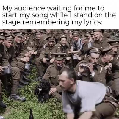 "I'll start in a minu.. no 5 minutes..."