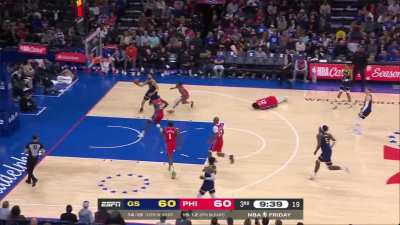 [Highlight] Donte Divicenzo makes Joel Embiid fall on his ass with a beauty of a bounce pass