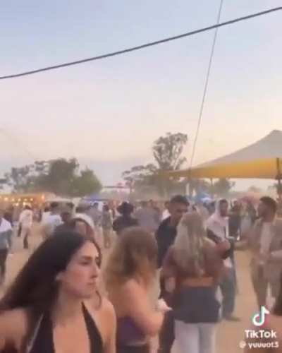 Video of Hamas paragliders moments before they landed and killed 250+ Israelis at a festival
