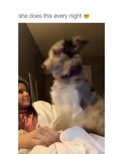 She does this every night???