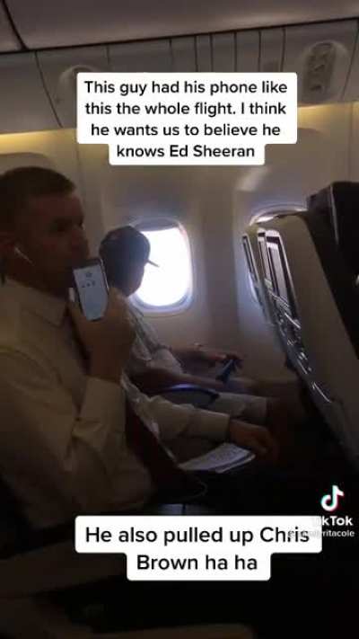 Woah look out big Hollywood agent on the flight