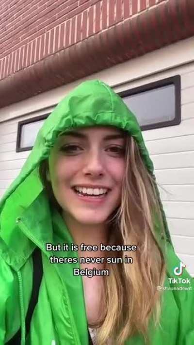 lady explains why parking in belgium is free ?