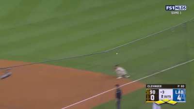 [Highlight] [Highlight] Gavin Lux hits an RBI double to make it 4-0 Dodgers in the 3rd and knock Clevinger out of the game
