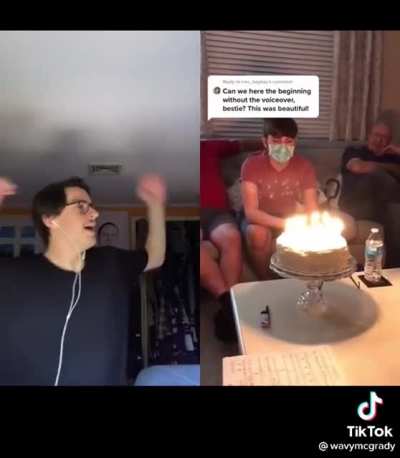 Singing happy birthday
