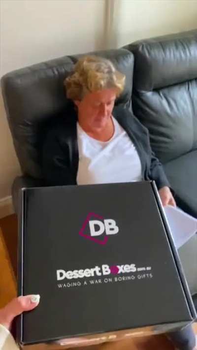 Son gifts mom a penis donut