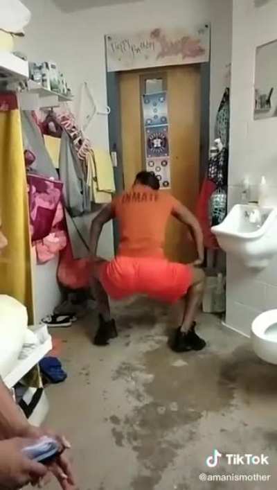 Me in prison trying to distract the guard while my friend escapes?