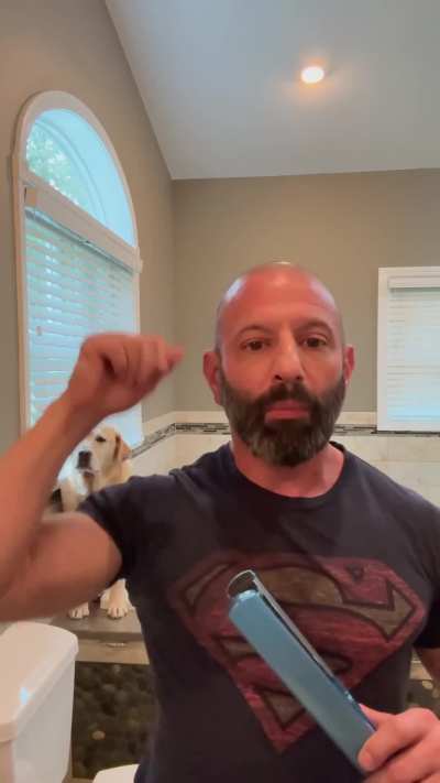 Just shaving my beard into existence