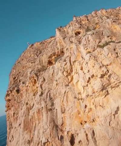 ? Diving cliffs as a seagull