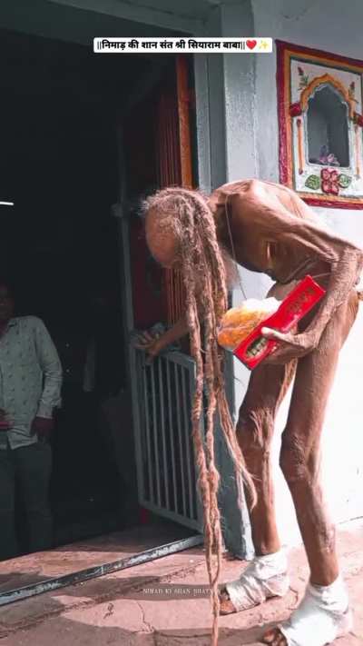 An intimidating indian saint.