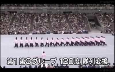 People walking with such precision