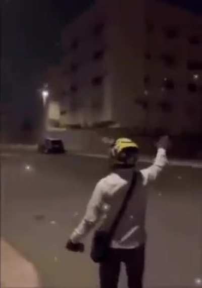 Trying the food delivery bike