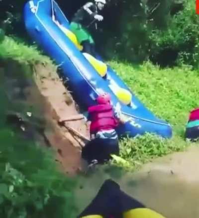 Rafting on land