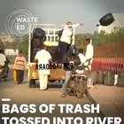 A group of men were filmed dumping garbage straight into the Vishwamitri River in Vadodara, India before driving off. The Vishwamitri River is home to crocodiles, fish and plenty of other wildlife that will surely have to deal with all the sht these guys