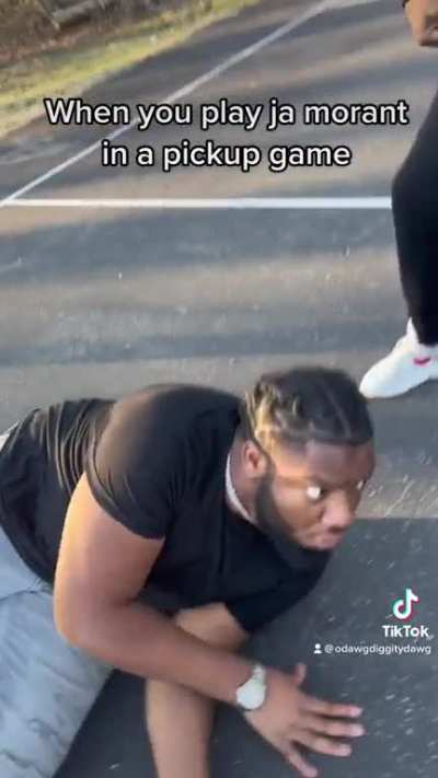 When you play ja morant in a pickup game??