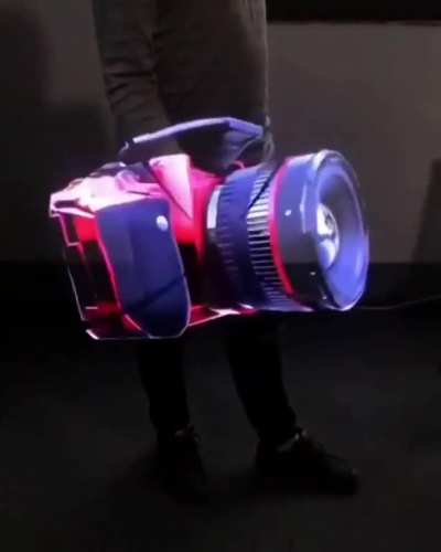 This LED fan display.