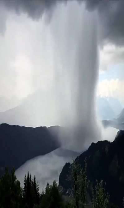 ? Rain pouring clouds