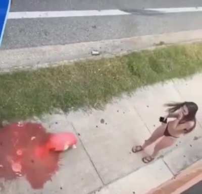 Think she wanted a drink