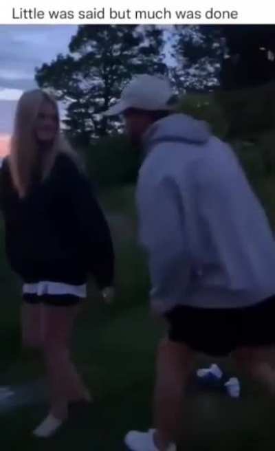 He popped A question..
