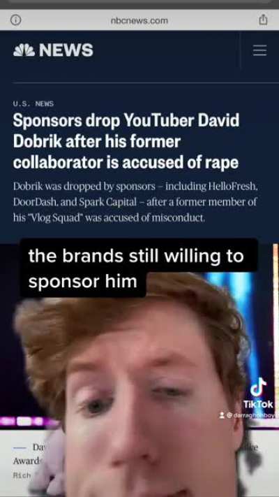 four things receding faster than David Dobrik’s hairline ?