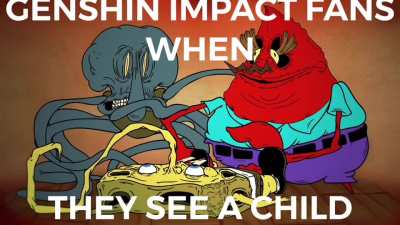 I know this is supposed to make fun of genshin impact players, but the video made me physically cringe