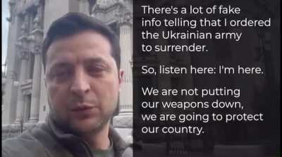 Ukraine President in new video: We are not putting our weapons down