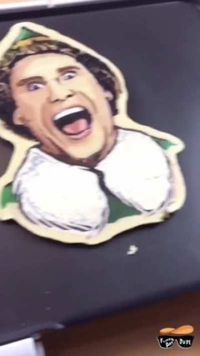 Buddy the Elf (Will Ferrell) pancake art