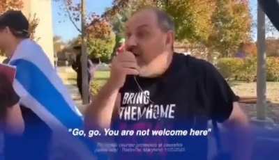 ?? Zionists hate rally in Maryland: “You’ll never live again because we’ll take your heads, we'll take your lives” "Go back to where you came from, you're not welcome here, Rockville is my town" (In a thick Israeli accent) “Because we are white and you ar
