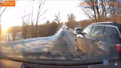 "Sorry, I'm in a bigger hurry."