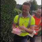 Bin collectors surprise one of their favorite customers on her 100th birthday