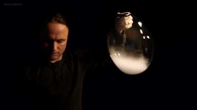 Fire Tornado Inside A Bubble