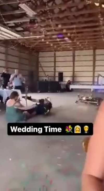 To make a badass wedding entrance