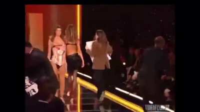 to disrupt a fashion show.