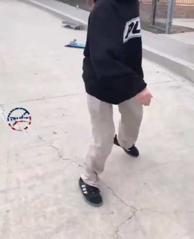 Skating off a roof