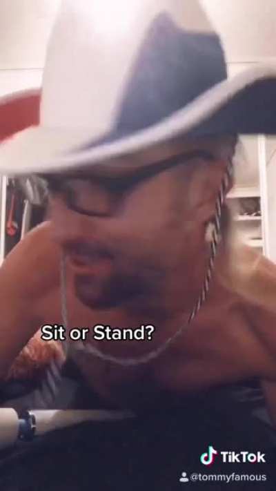 Wait people actually wipe sitting, I thought that was a joke