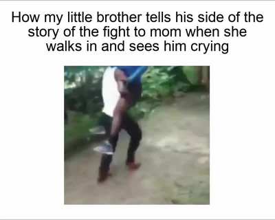 then I proceed to get my ass beat up by mom.