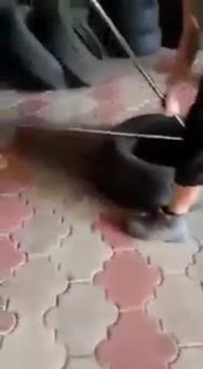 Tire smugglers showing their magic