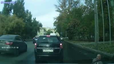 Crossing the road