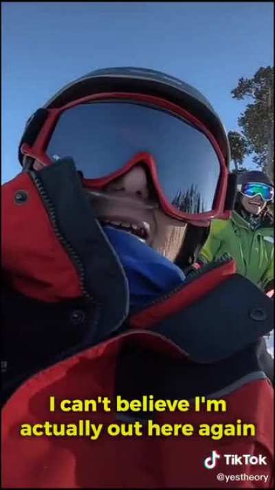 Taking a Grandma Skiing for her last bucket list item ?