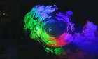 Smoke machine into RGB laser